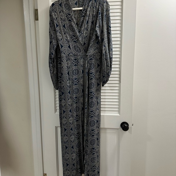 NAT by Natalie Martin for Anthropologie Deep-V Wrap Dress - Picture 4 of 8